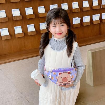 Cute Cartoon Children's Bag New Boys and Girls Change Bag Outdoor Leisure Messenger Bag Fanny Pack