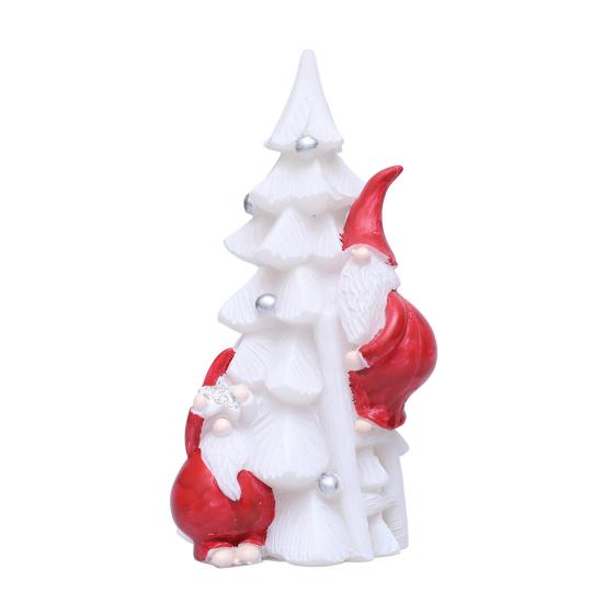 Christmas Tree Night Light Glowing Decorative Lamp Santa Climbing Christmas Tree Ornament Desktop Holiday Decor for Home Office