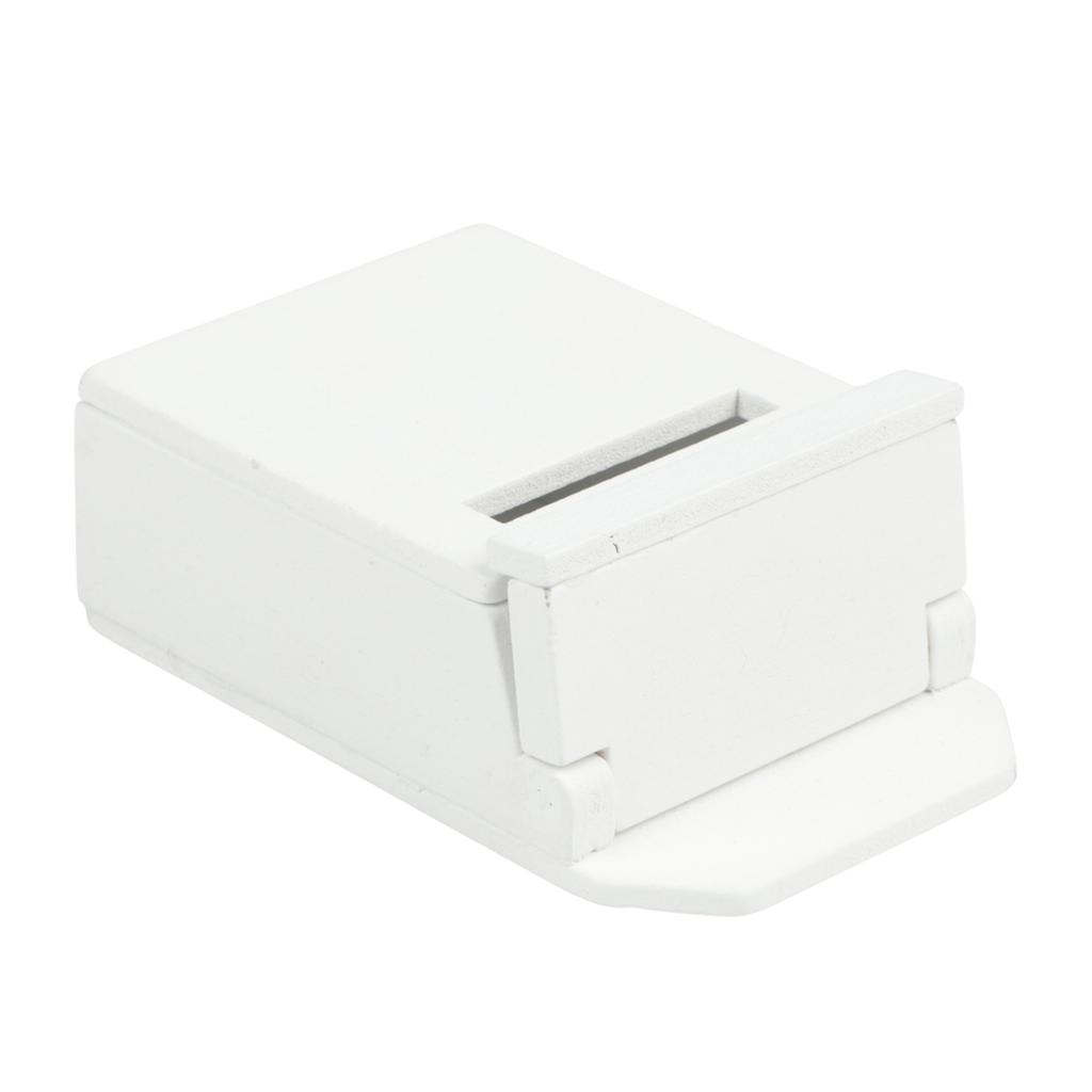 Miniature Blank Mail Box House Miniature Wooden Flip Mailbox Model Mini Mail Box For DIY Projects Wooden Miniature Scene Access