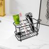 Stainless Steel Toothbrush Holder Toothpaste Holder Stand Counter Stand for Bathroom Countertop Vanity Electric Toothbrush