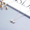 Beixi S925 Sterling Silver Sweet Pearl Shell Pendant Necklace