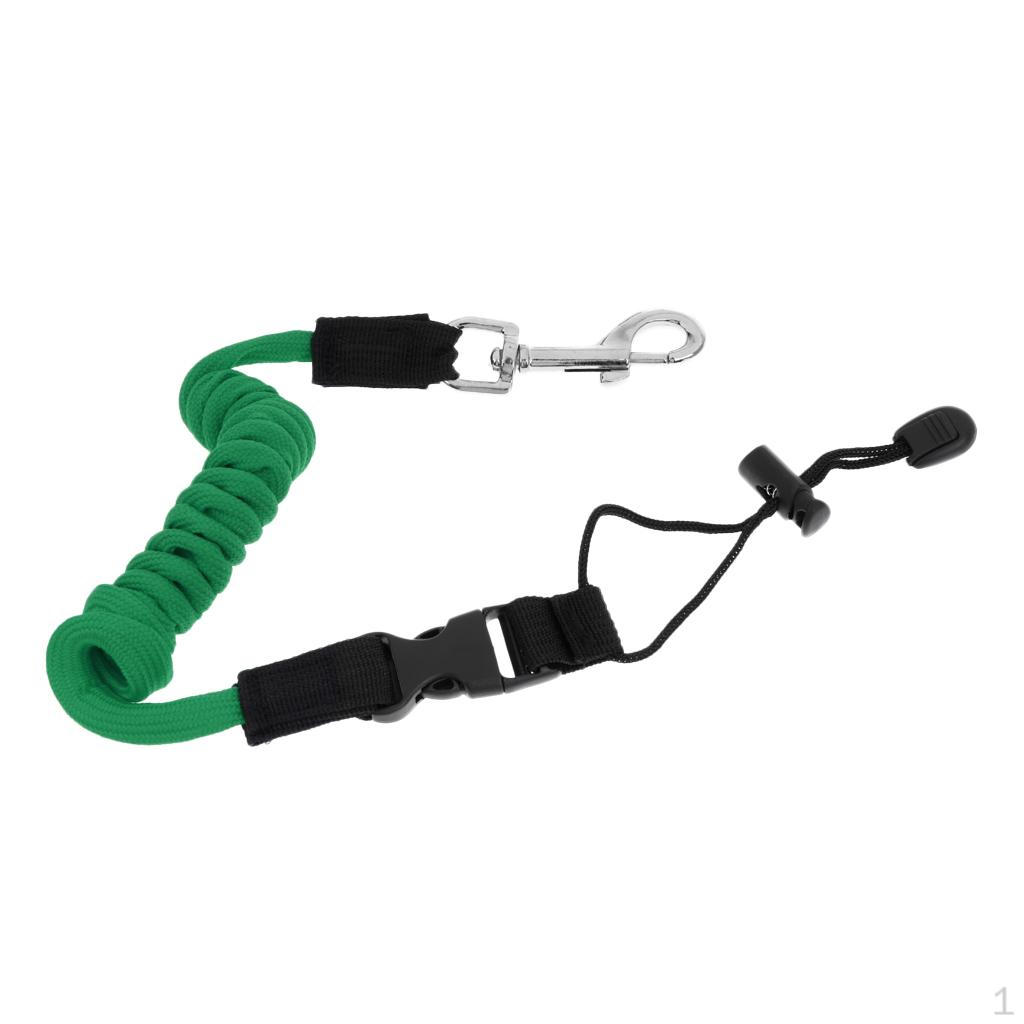 Leash Fishing Rod Pole Coiled Lanyard Cord