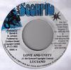 7inch Record LUCIANO  Love And Unity NONE Black Scorpio 2003 Jamaica Reggae Ska  Dub Used