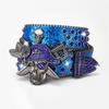 Rhinestones Skull Buckle Belt for Women Men Sequined Hiphop Belt for Pants Jeans Popular Rockers Belt Waist Accessories