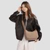 Solid Color Lightweight Shoulder Bag Women's Crossbody Bag Student Class Bag