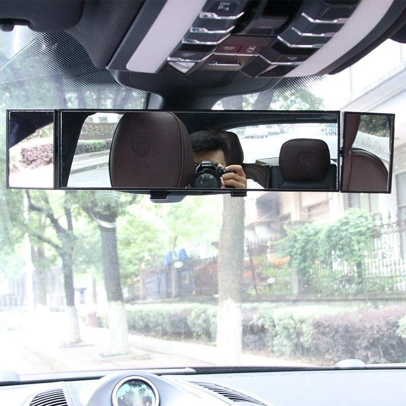 285Mm Wide Convex Interior Clip On Rear View Clear Mirror Universal Anti Glare Anti-Fog Panoramic Rear View Mirror Curved Mirror