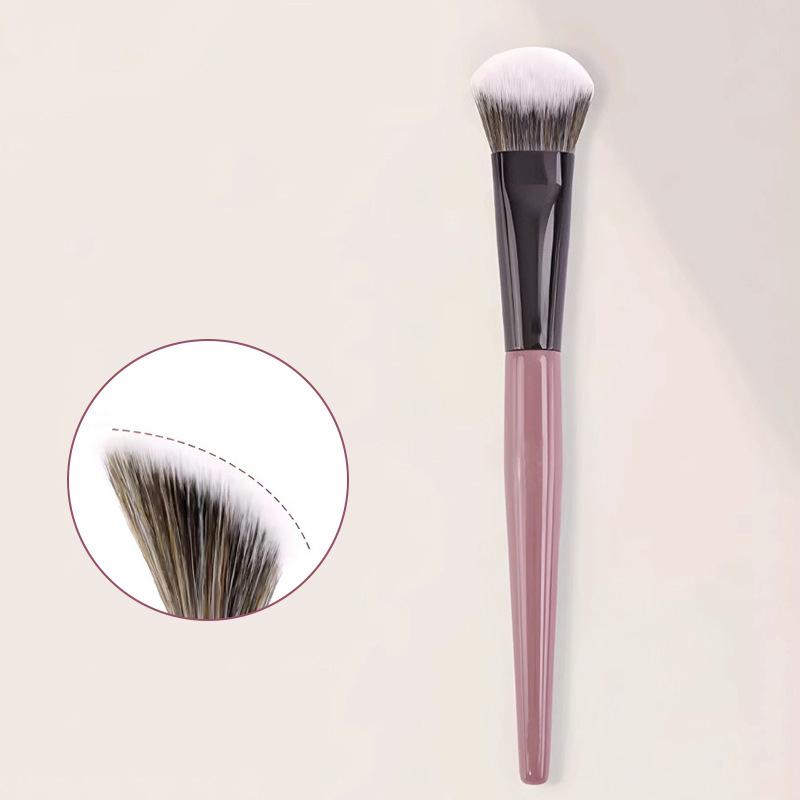 Weiche Borsten Verblenden Rouge Pinsel Für Wangen Tragbarer Puder Rouge Gesichtskontur Make-up Kosmetikwerkzeug Für Frauen Mädchen Anfänger