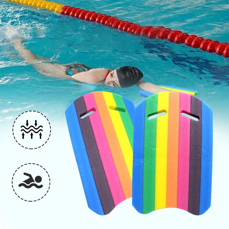Kids Adults Rainbow Swimming Kick Board Foam Float Kick Board Pool Training Aid Float Hand Foam Board Tool