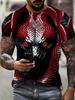 New 3D Printing Snake Graphic T Shirts For Men Summer Short Sleeve Round Neck Casual Tee Tops Mens Hip Hop T-Shirt Streetwear