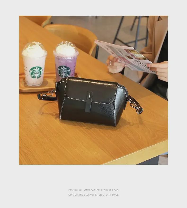 „2024 Modne małe torby na ramię i listonoszki ze skóry naturalnej dla kobiet”