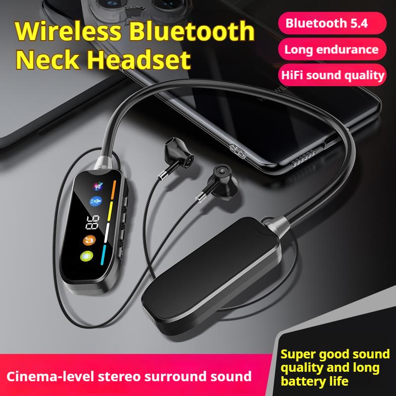 LED Long battery Life Wireless Bluetooth Magnetic Headphones HiFi Sound Neckband Earphones Sports Gamer Headsets Noise Reduction