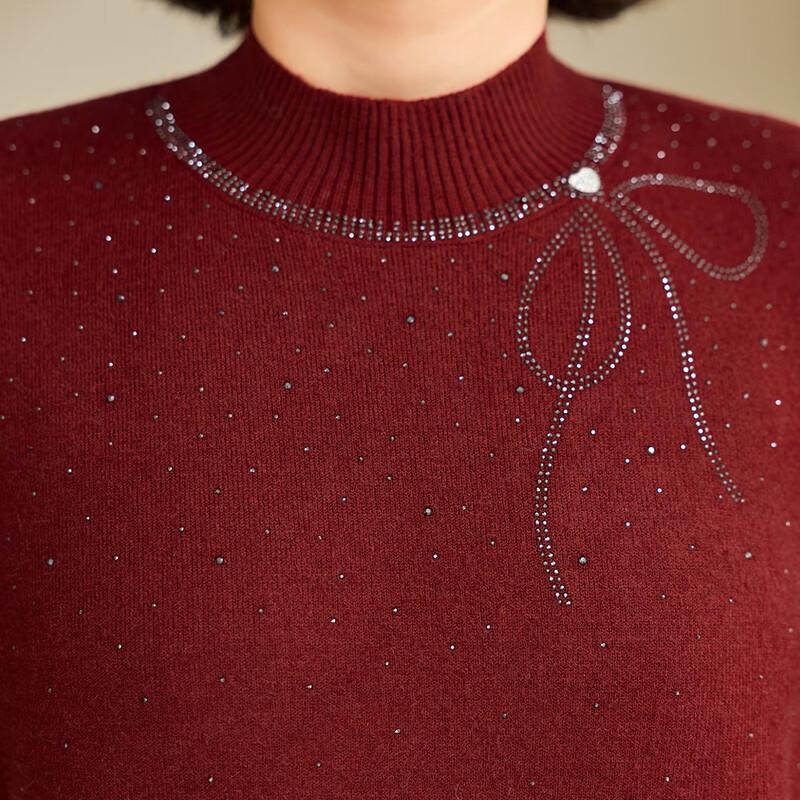 Past Women's Winter Semi-High Neck Knit Sweater