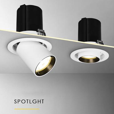 Dimmable LED Downlight Aluminum Recessed Stretch Rotation 5W 7W 12W 18W 25W 30W Chip COB Spot Light Ceiling Lamp AC85-265V