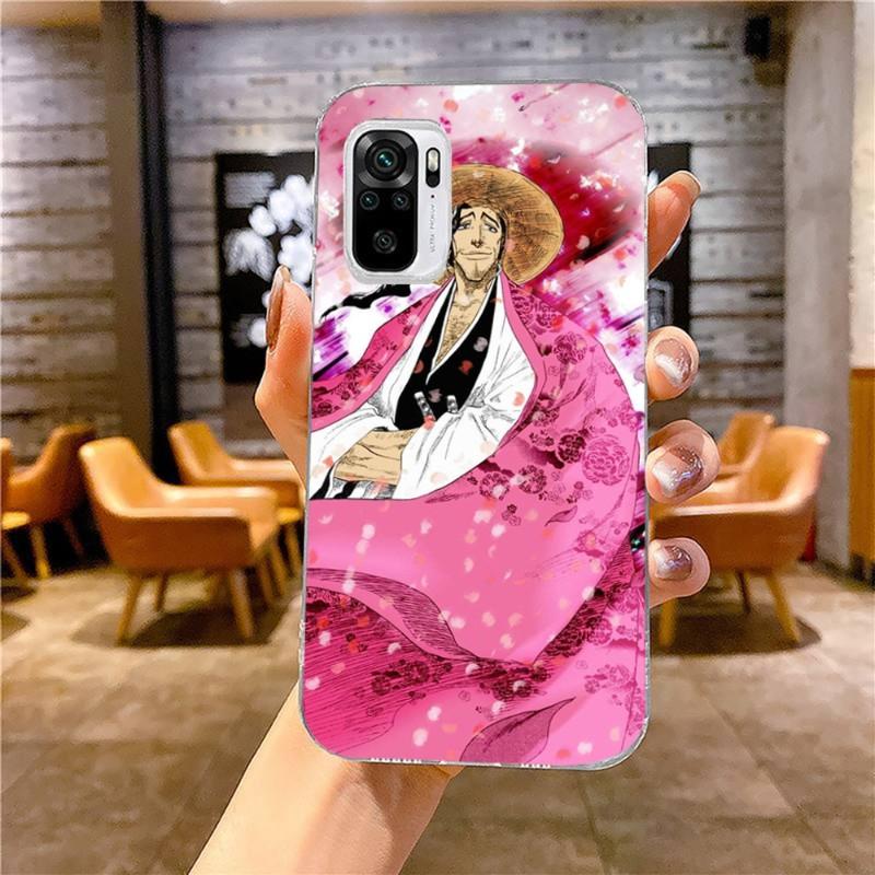 Kyoraku Shunsui Bleach Telefon Kılıfı Xiaomi 12 11T 10 9 Redmi Note 11 10 10S Pro Redmi 9 9A 8 İçin Şeffaf Telefon Kılıfı