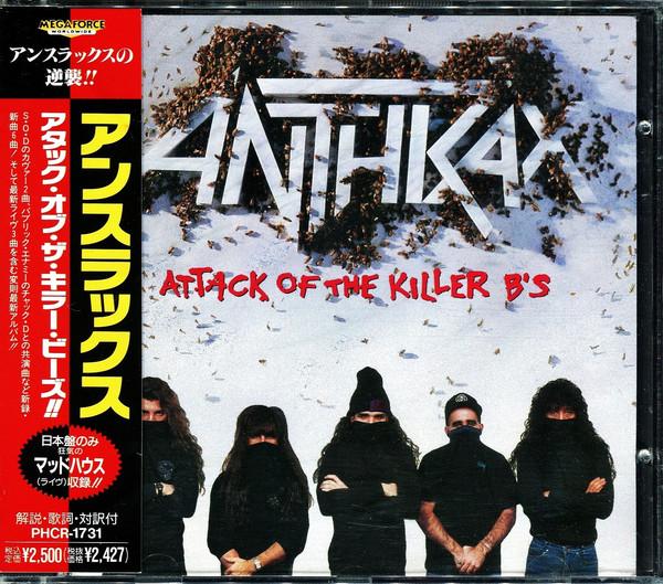 CD ANTHRAX - Attack Of The Killer B's PHCR1731,CID998 Island Records, 1992 Japan Metal Used