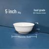 Zhi Shi White A5 Melamine Commercial Bowls (10-Pack)