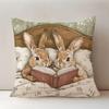 Pillow Cover Squealing Goat Donkey Rabbit Puppy Alpaca Print Cushion Case Sofa Bed Pillowcase Bedroom Dorm Home Decor