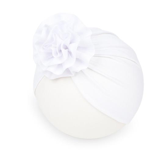 Newborn Hat Soft Stylish Polyester Cotton Big Flower Baby Cap for Little Girl