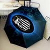 1PC Fc Crest Design Printed Umbrella Folding umbrella, automatic umbrella 8-Frame for Travel, camping Fan gifts Christmas Gifts