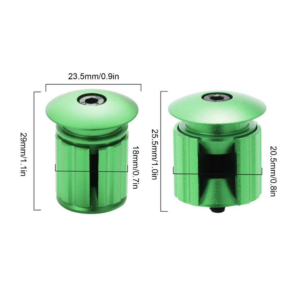 1 Pair Aluminum Material Bike Expansion Bar Plug Bike Handle Grip End Caps  Bike Accessories