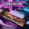Custom Name Personalized Genshin Impact Pattern Mousepad, Laptop PC Desk Mat, Decorative Desk Mat for Home Keyboard Pad Gift
