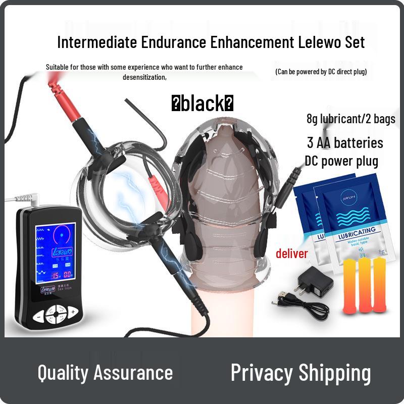 SM Choc Électrique Dispositif d'Entraînement Érotique pour Désensibilisation et Endurance du Pénis