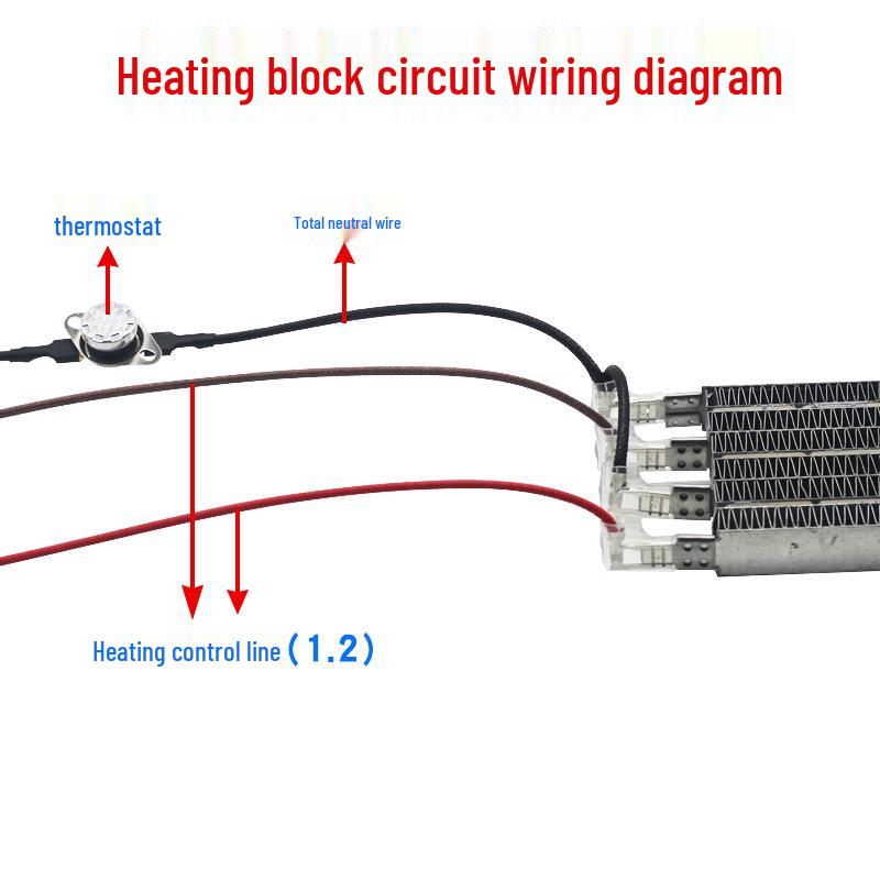 Wall-Mounted Bathroom Heater with Integrated Ceiling Ceramic PTC Element
