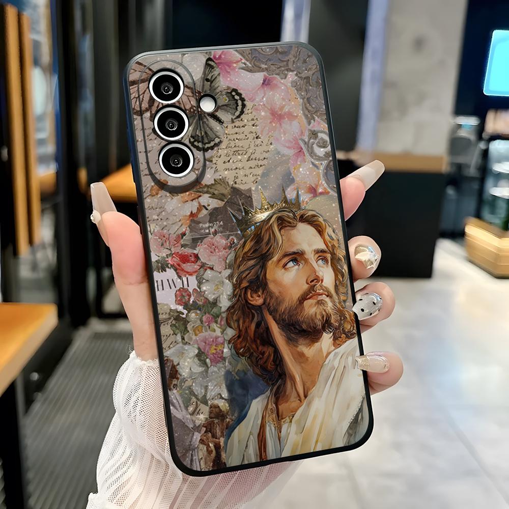 Jesus Phone Case For Samsung S26 S25 Plus S20 S20 Plus S22 Ultra S23 FE S21 Plus S21 Ultra Soft Cover