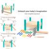 Wooden Hammering Bench For Toddlers With Colorful Design For Handeye Coordination Learning