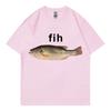 Funny Fih Fish Meme Tshirt High Quality Fashion Short Sleeve T Shirts Unisex Women Casual Loose Cotton Tshirts Summer Streetwear