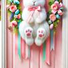 Easter Bunny Egg Door Cover Cute Happy Spring Home Decor Easter Door Decorations for Thanksgiving Birthday Party Offices Home