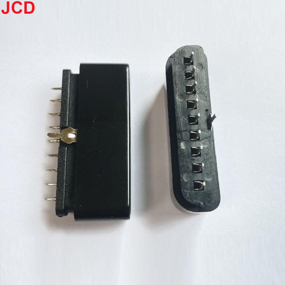 JCD 1pcs For PS2 Game Controller Interface Female head 9P Socket For PS2 Female Seat 180 Degree Forward Game Console Connection