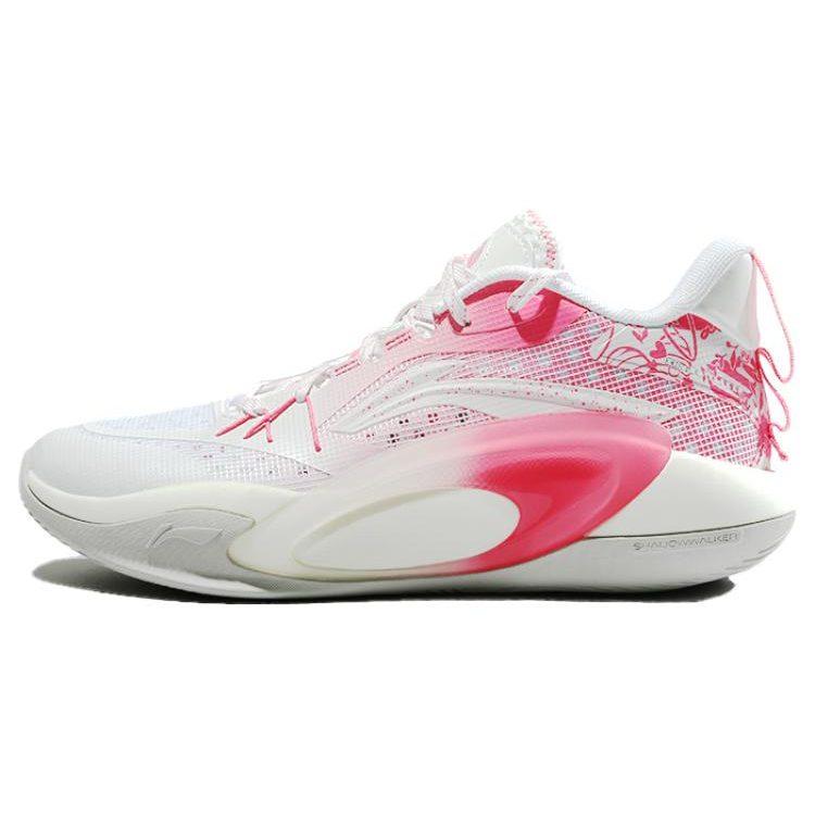 Li Ning Amortizare Confortabilă, Rezistente la Uzură Pantofi de Baschet Joși Bărbați Roz ABPS047-2