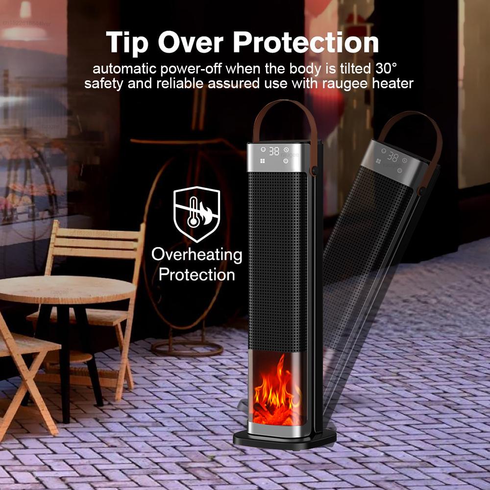2000W Electric Heater Heating Fans Portable Electric Space Heater PTC Fan Heater Household Hot Air Blower with Remote Control