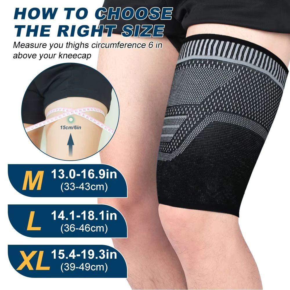 Nylon Thigh Protection Sleeve Compression Bandage Protector Durable Leg Support  Men Women