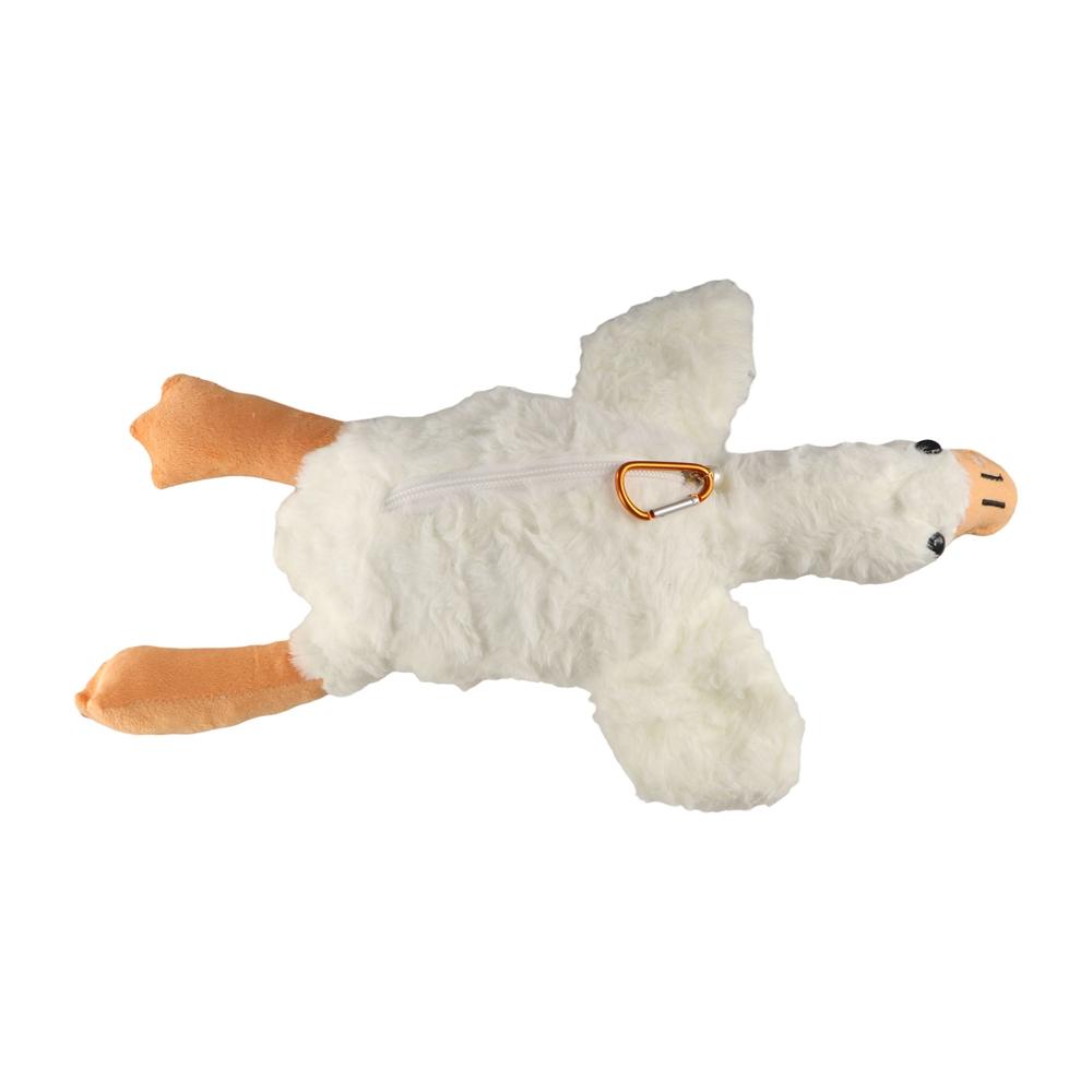

Stuffed Animal Plush Pencil Cases Pencil Pouch Stationery Storage Bag White Goose Pen Bag Student білий