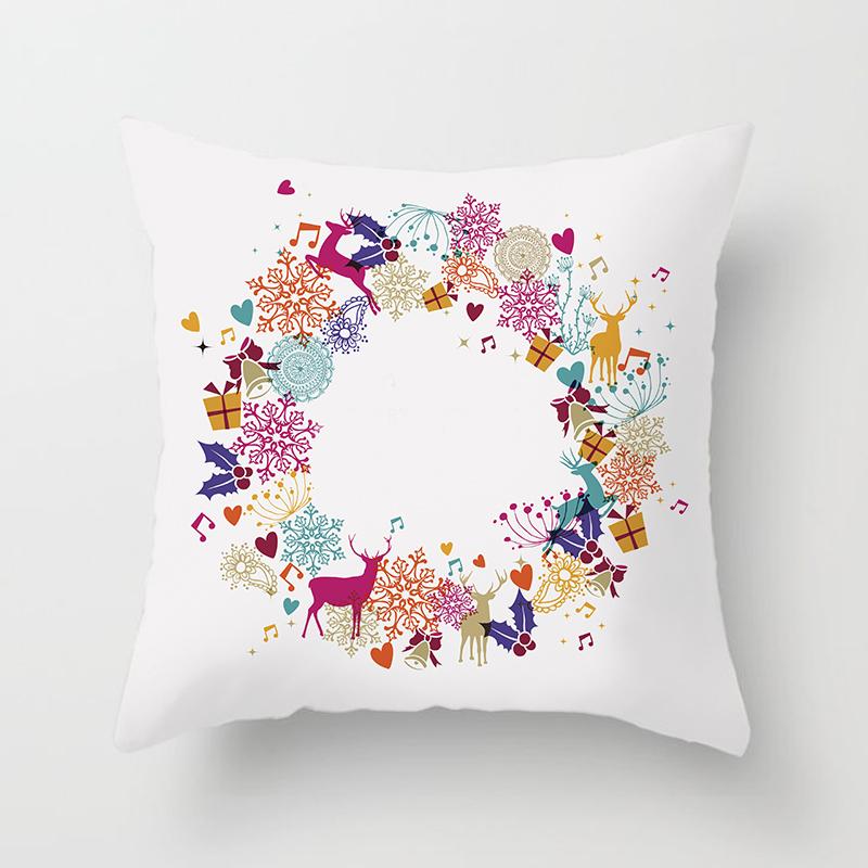 

С Рождеством наволочка с принтом в рождественском стиле, чехол для подушки, домашний декор для дивана, наволочка 40x40cm
