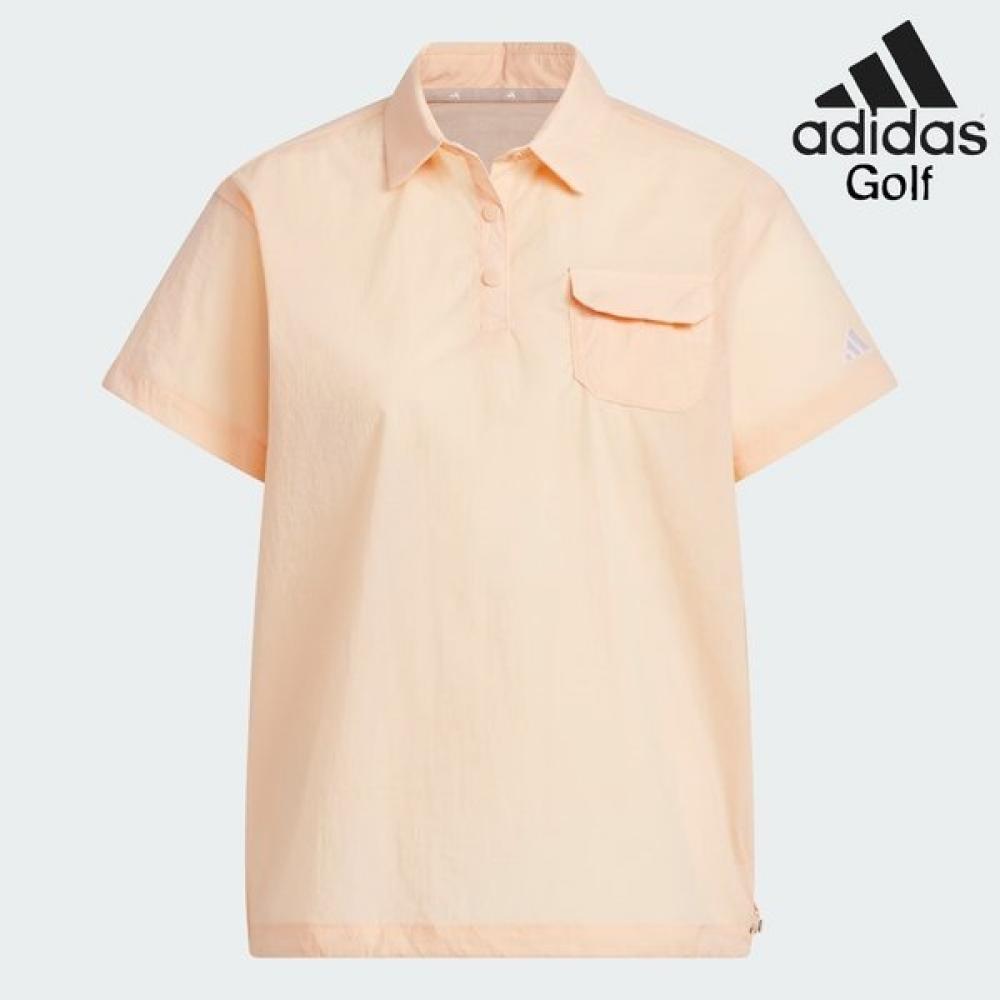 

Adidas Golf Woven Short Sleeve Polo Shirt Jf4570 AM/JF4570