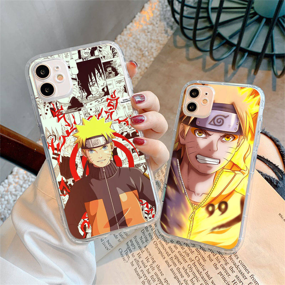 Case for Samsung A04 A14 A23 A34 A54 M23 M33 M52 M53 Realme 10 9 C30S C35 C55 VIVO Y02S Y21 Y51 X80 Pro Transparent Cover WI57 Naruto Anime