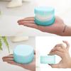 Compact Plastic Makeup Cotton Storage Box Square Design Clear Container Dustproof Lid For Small Spaces Travel