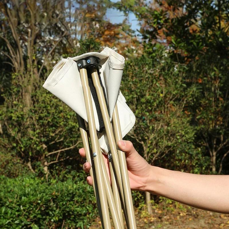 Outdoor Foldable Chair Camping Chair with Organizer Bag Picnic Oxford Cloth Chairs Portable Beach Fishing Chairs Outdoor Chair