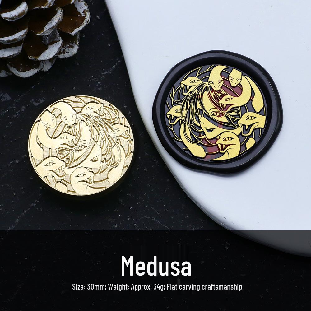 Western Fantasy Series Wax Seal Stamp - Ancient Greek Mythology Copper Head