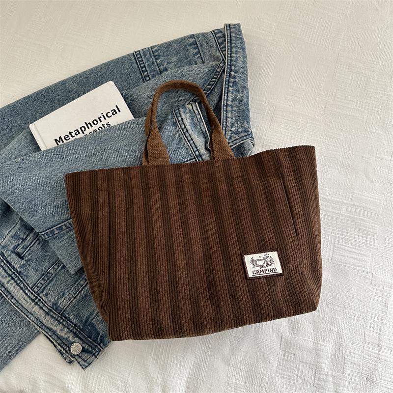 

Women s Casual Minimalist Shoulder Tote Bag - Spring 2025 Fashion, Large Capacity, Trendy Commuter Style коричневый