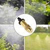 5pcs/10pcs Adjustable Copper Atomizing Nozzle Accessory Connector For Balcony, Garden, Potted Plants And Flower Watering