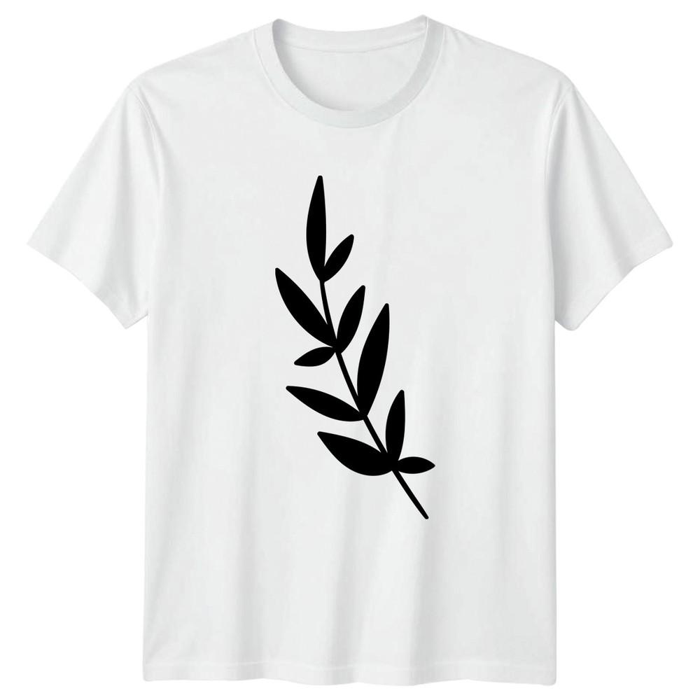Simple Elegant Botanical Leaf Design TShirt Minimalist Plant Botanical Nature S
