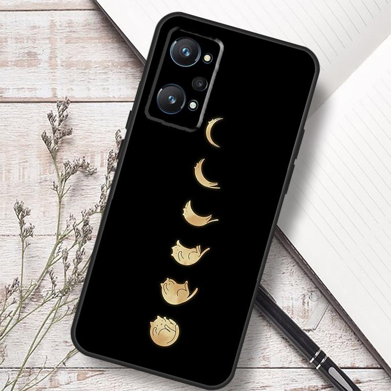 Cat Mount Fuji Japan Wave Landscape For Realme 12 13 10 11 14 Pro Plus GT 6T 6 5 GT7 Pro C61 C55 C53 C51 C21Y C25S C75 C67 Case