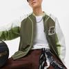 Li-Ning Badfive Basketball Series Color Block Letter Sports Jacket Men Jackets Military-Green AJMT299-2