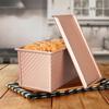 Toast-Kastenform aus Karbonstahl, antihaftbeschichtet, für Bar, Brot, Kuchen, Brownie, rechteckige Backformen für die Küche mit Deckel, Backwerkzeug