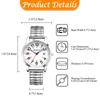 Analog Watch with Stainless Steel and Water Quartz Movement with and Business Available In Gold and Silver Perfect for or As a Gift for Him Men's