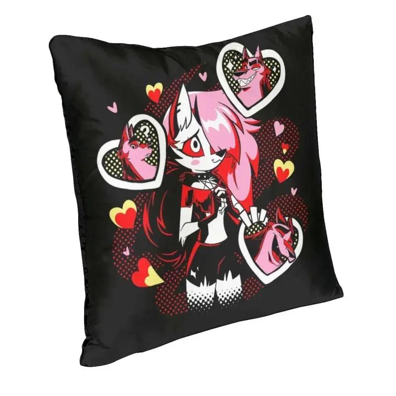 Anime Animated Movies Helluva Loona Cushion Cover Double-sided Print Throw Pillow Case for Sofa Pillowcase Home Decorative